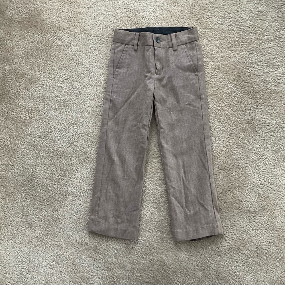 Janie and Jack Tan Kids Trousers